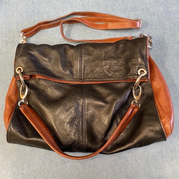 Borse in Pella Two Tone Leather Bag - Picture 4 of 6